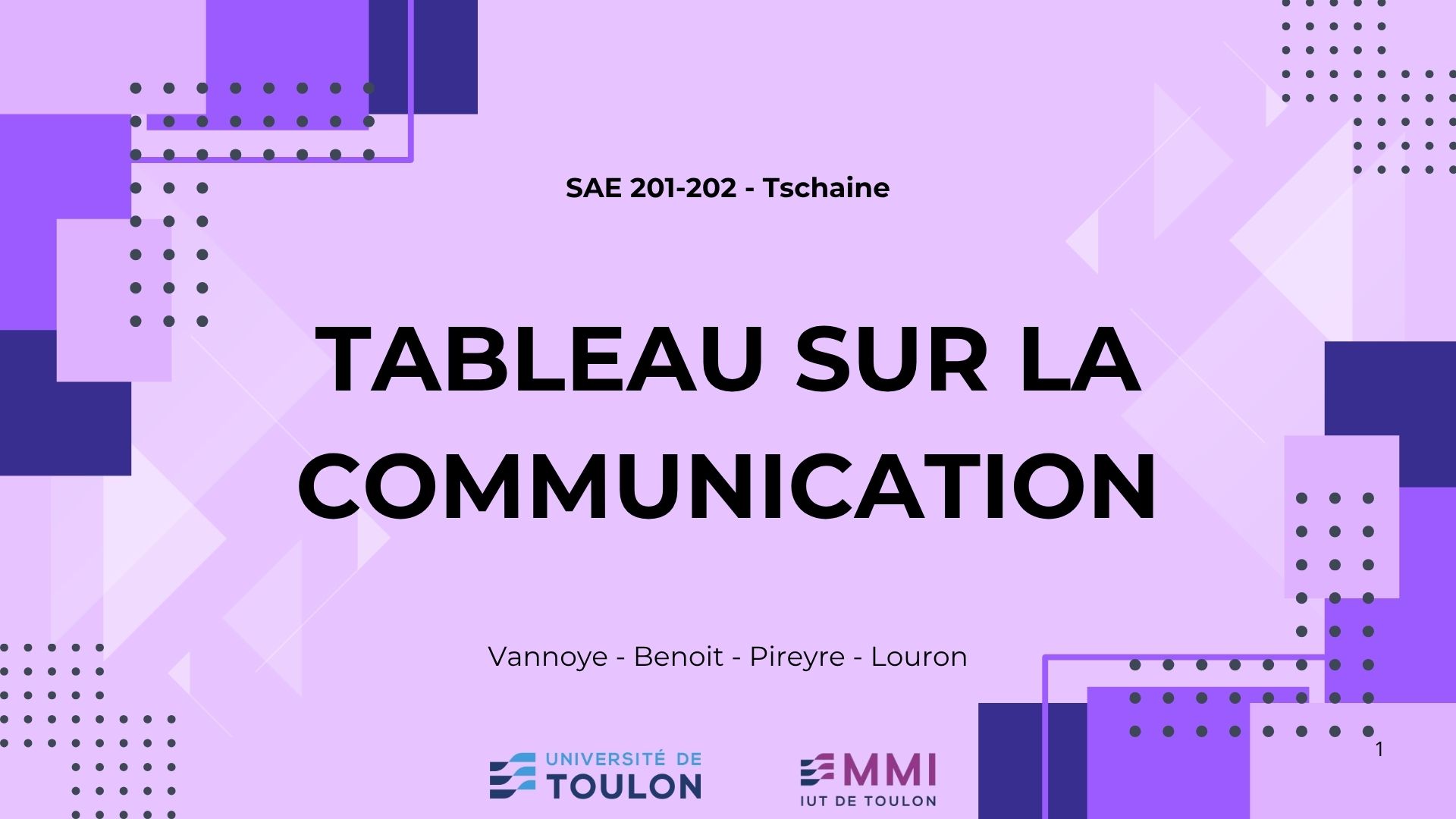 Tableau du plans de communication Prism'in